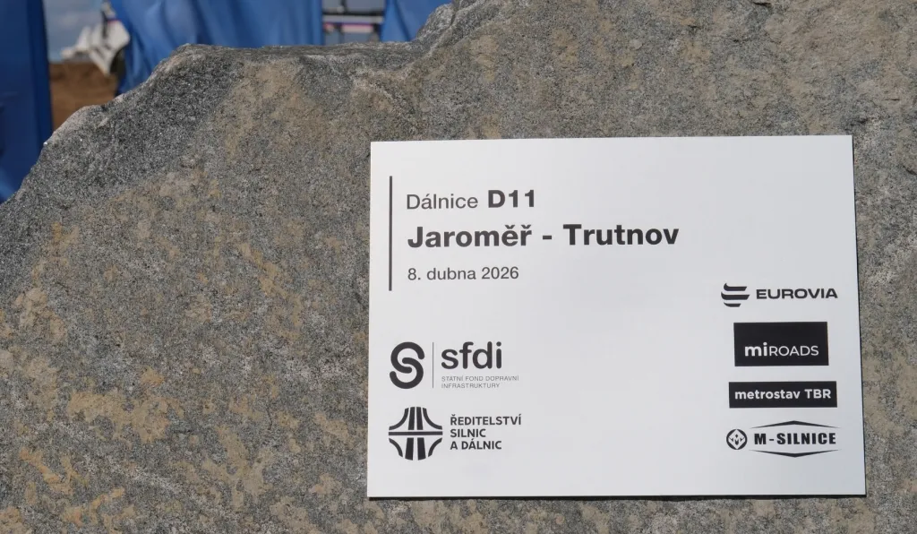 Výstavba dálnice D11 spěje do finále, ŘSD včera zahájilo budování posledního úseku k Trutnovu