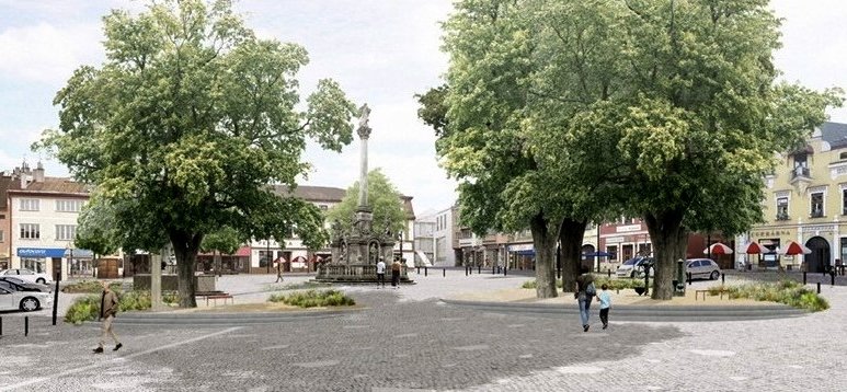 Konec velkého parkoviště. Žamberk vybral návrh, který vrátí náměstí lidem a zeleni