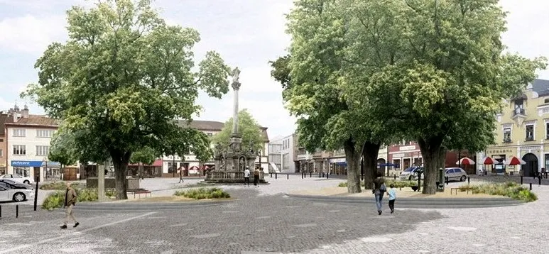 Konec velkého parkoviště. Žamberk vybral návrh, který vrátí náměstí lidem a zeleni