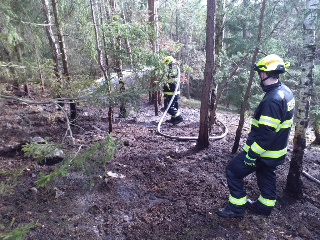 Rychlý zásah zachránil les u Slatiňan. Hasiči včas udusili rodící se ohnivé peklo