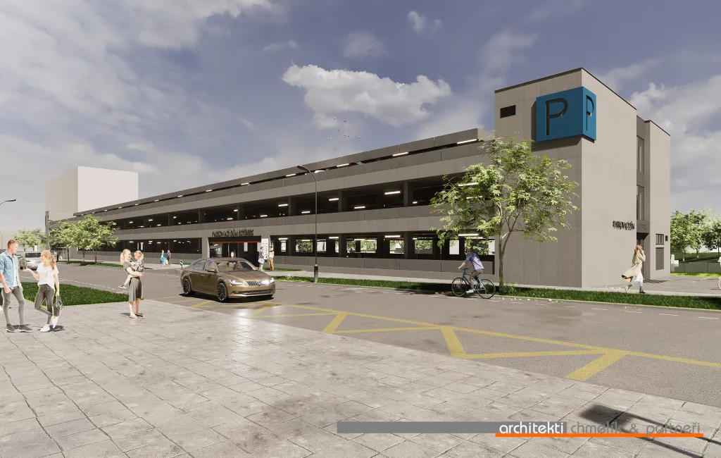 V Hradci Králové začne už příští měsíc výstavba třípodlažního parkovacího domu Rožberk