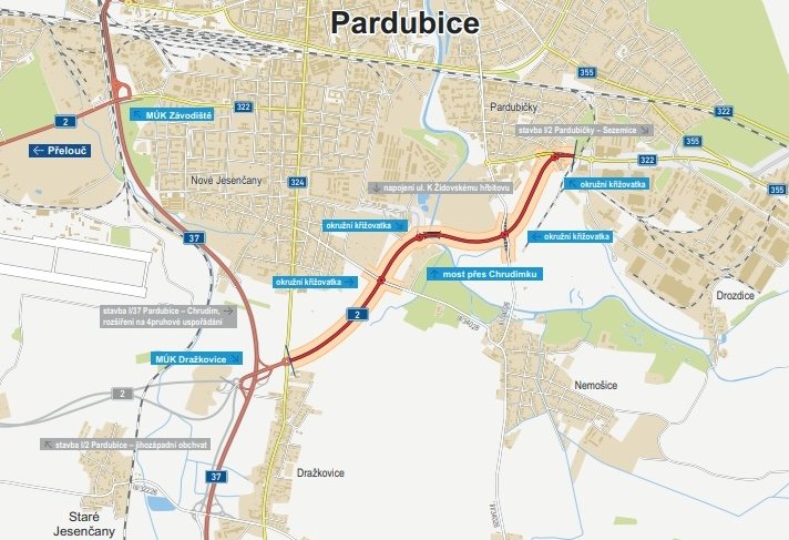 Jihovýchodní obchvat města i nová cyklostezka se mohou stavět souběžně